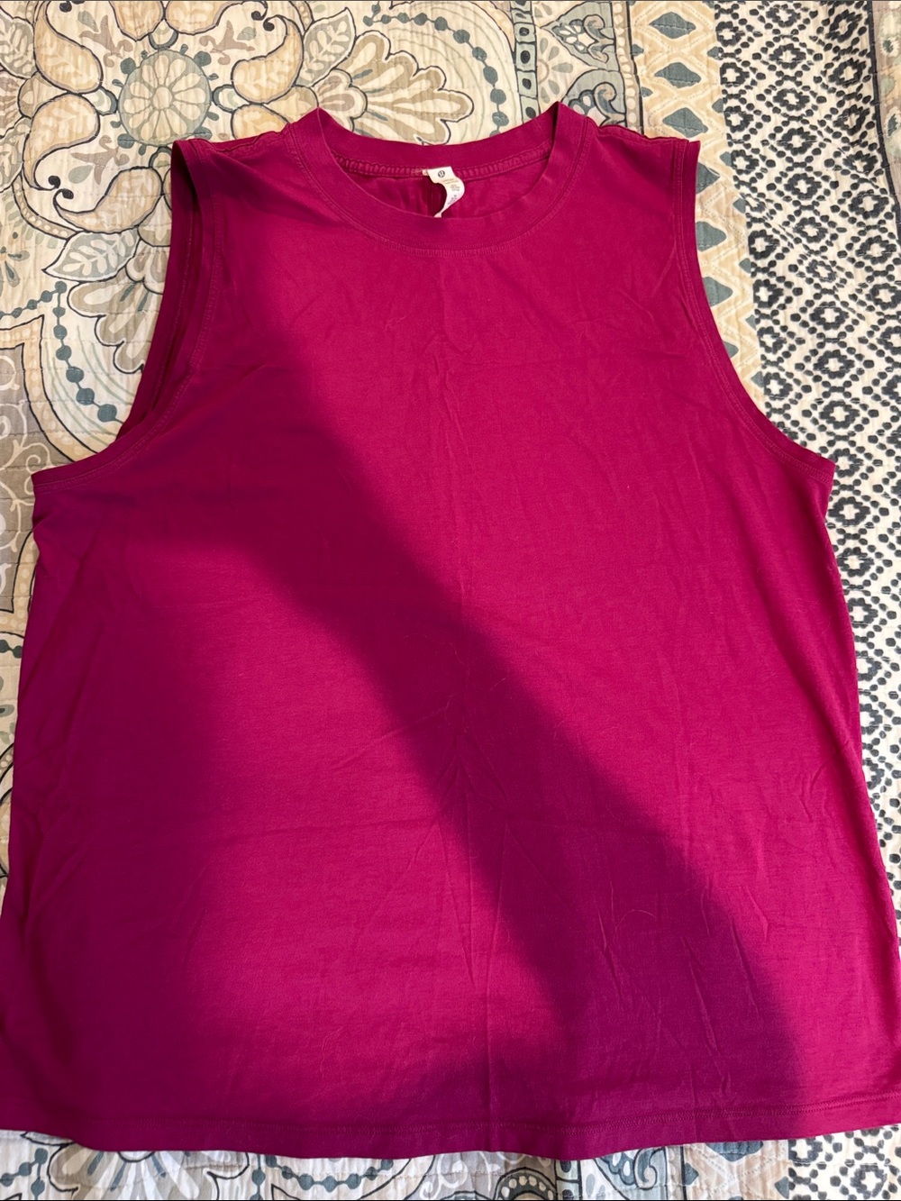 lululemon Fuchsia Sleeveless Crew Tank